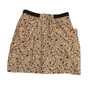 Super Trash New with Tags Floral Neutral Silk Mini Skirt